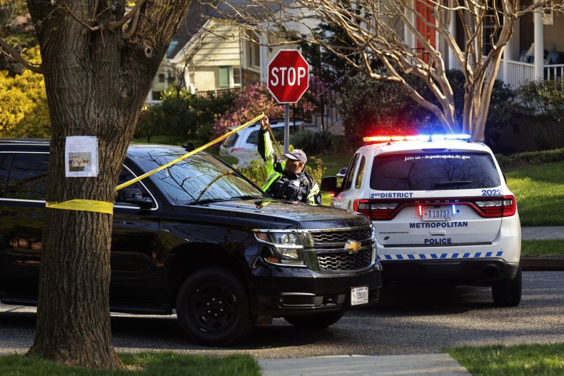Scene after Secret Service shooting