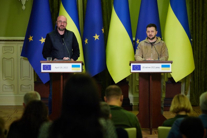 Zelensky, Michel meeting