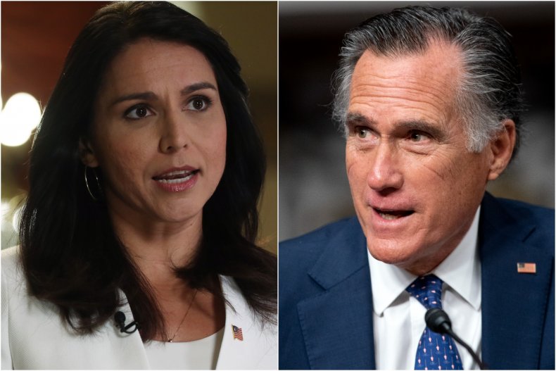 Composite Image Shows Gabbard and Romney