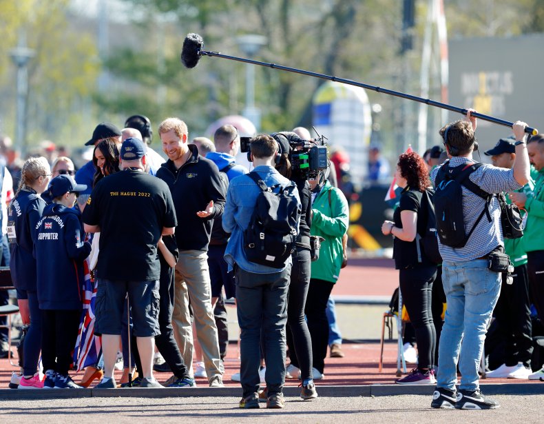 Harry and Meghan With Film Crew