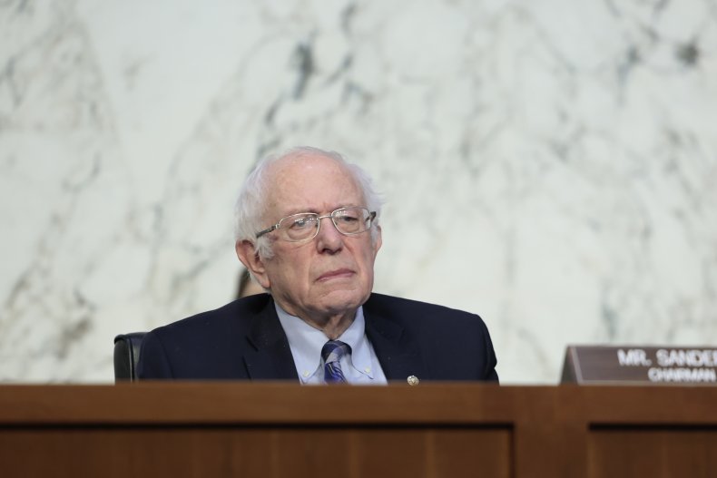 Senate Budget Committee Chairman Bernie Sanders listens 