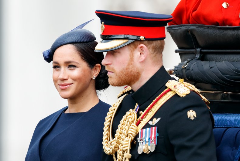 Meghan and Harry at Queen's Birthday Parade