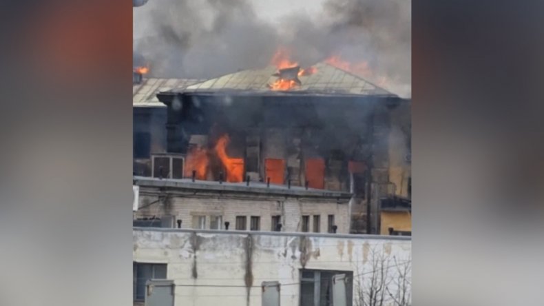 Russia fire (for video)