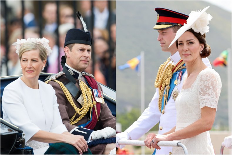 Earl Countess Wessex, Duke Duchess Cambridge Caribbean