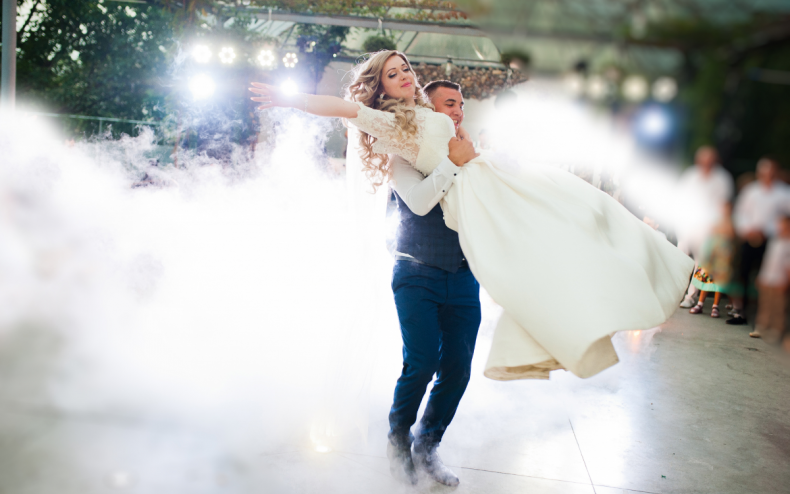 An elaborate wedding dance.