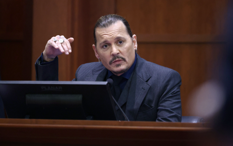 Johnny Depp during his defamation trial.