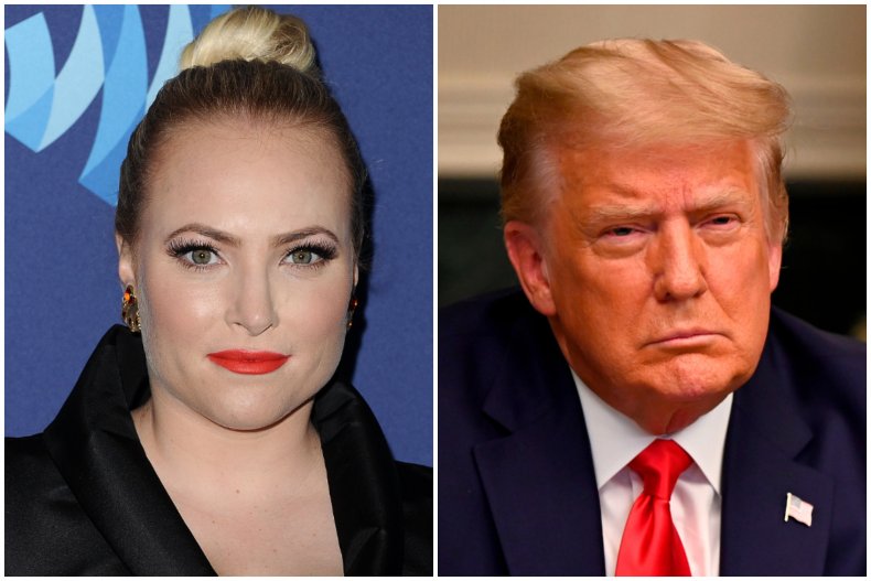 Meghan McCain and Donald Trump