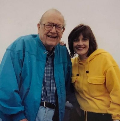 Stephanie Baker with her father Stephanie Baker with her father