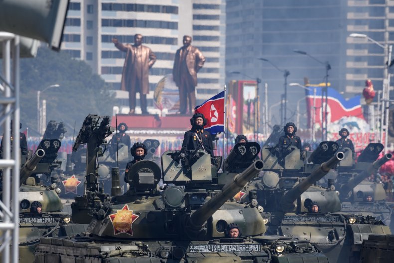 north korea military parade