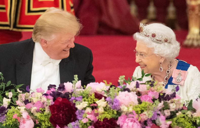 Donald Trump and Queen Laugh