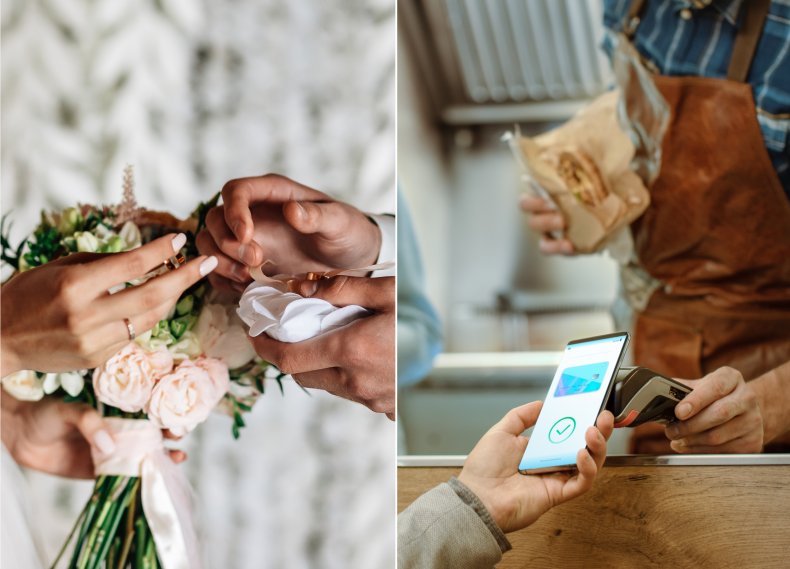 Wedding/Paying for food