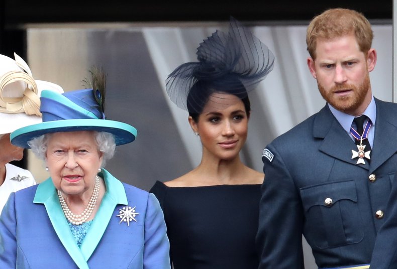 Queen With Harry and Meghan