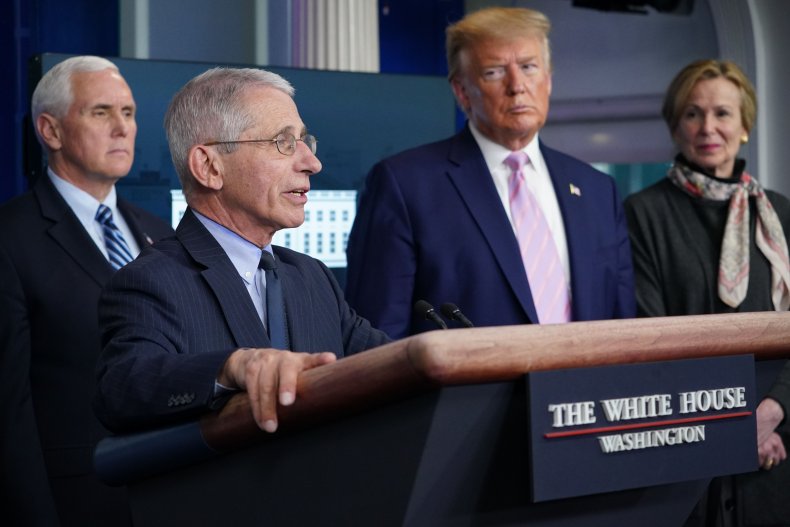 Fauci Trump COVID Birx