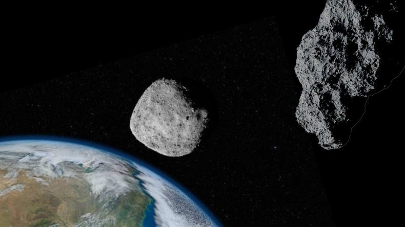Asteroids approach Earth