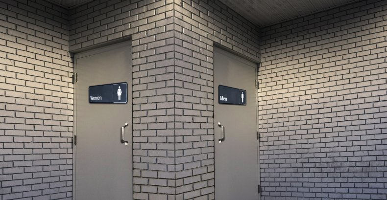 transgender bathroom sign synagogue twitter etori viral