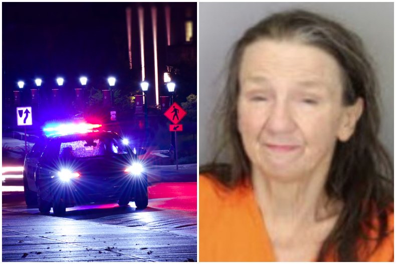 Stock image of police car and Downey