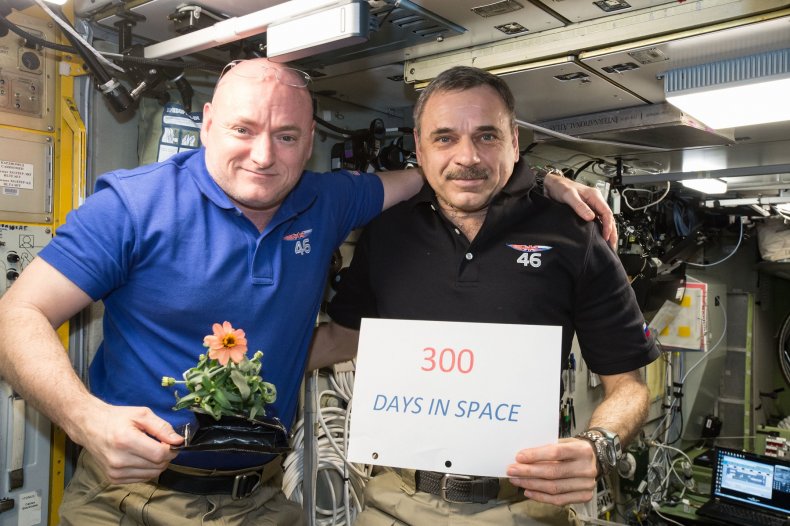 Scott Kelly and Mikhail Kornienko