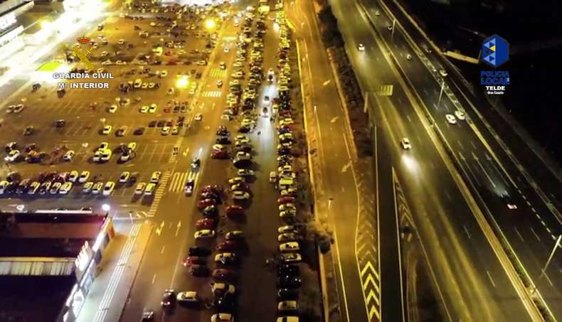 Street racing, police, Spain