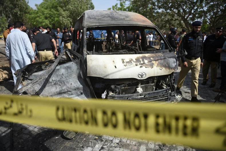 Pakistan, suicide, bombing, Chinese, institute, Karachi