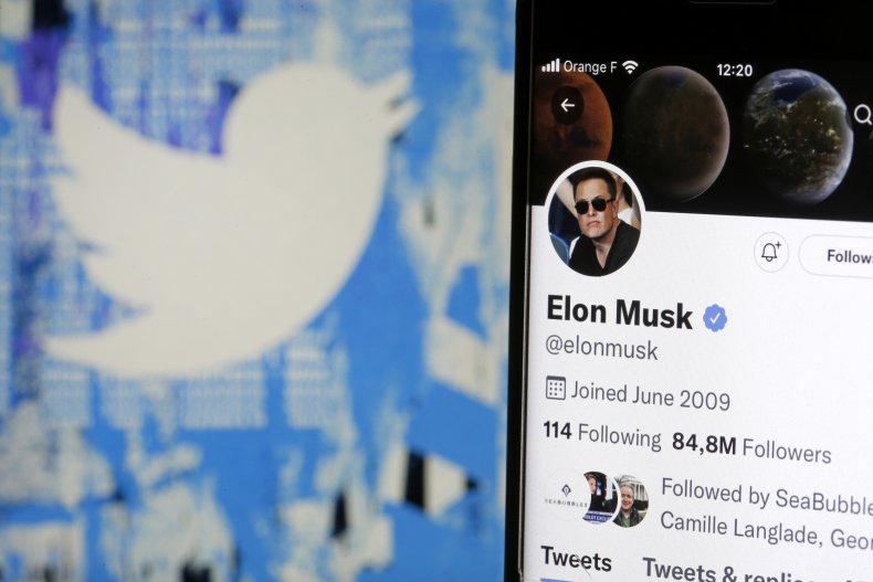 In this photo illustration, the Elon Musk’s