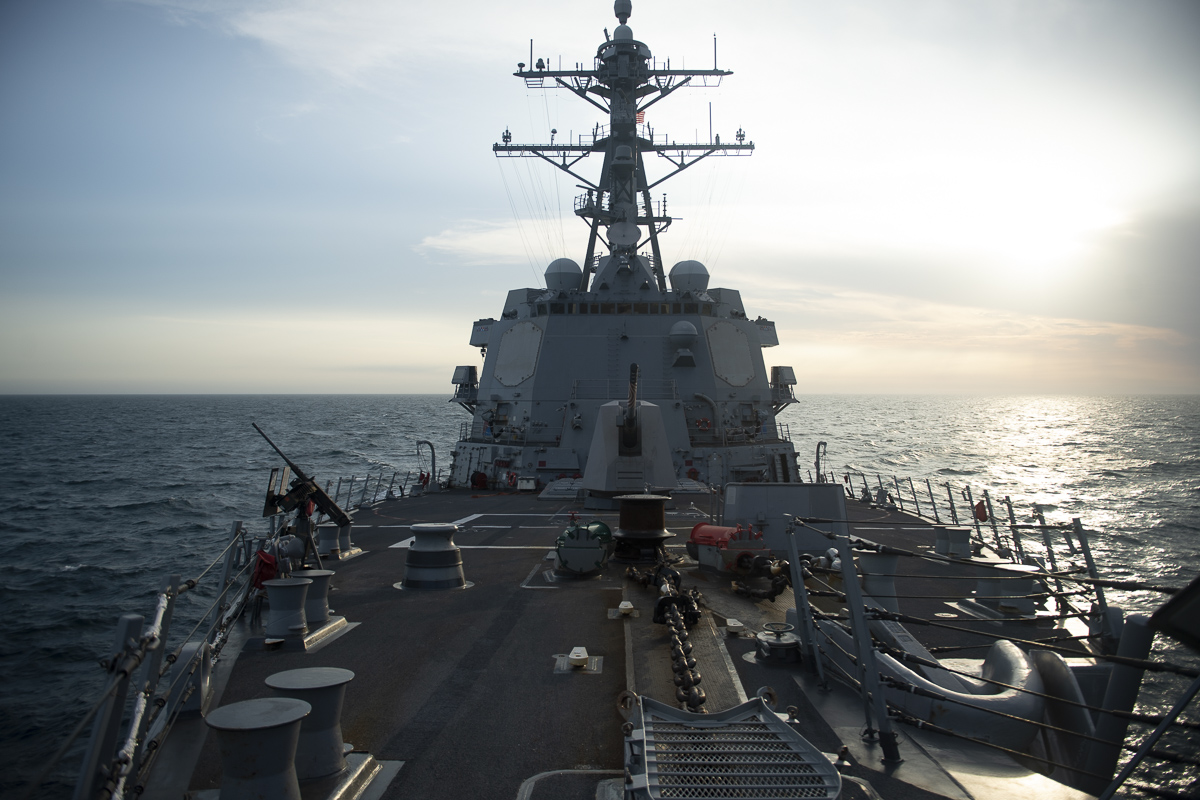 U.S. Navy Riles China by Sailing Destroyer Near Taiwan