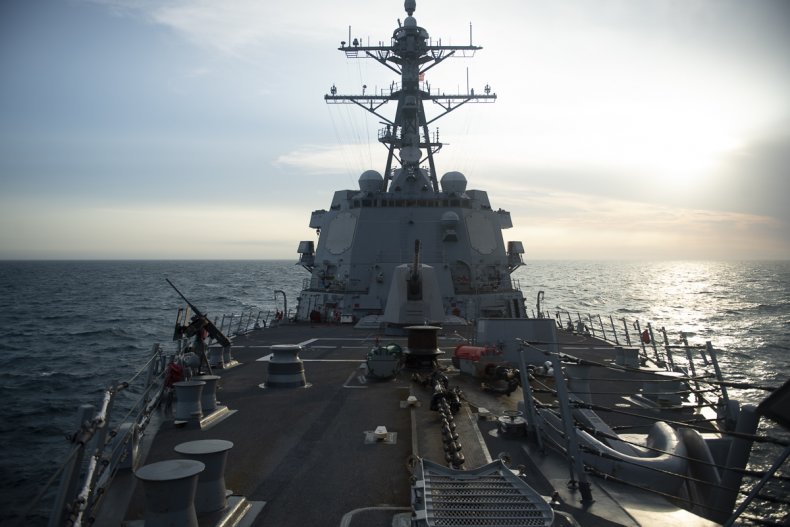 U.S. Navy Destroyer Transits Taiwan Strait