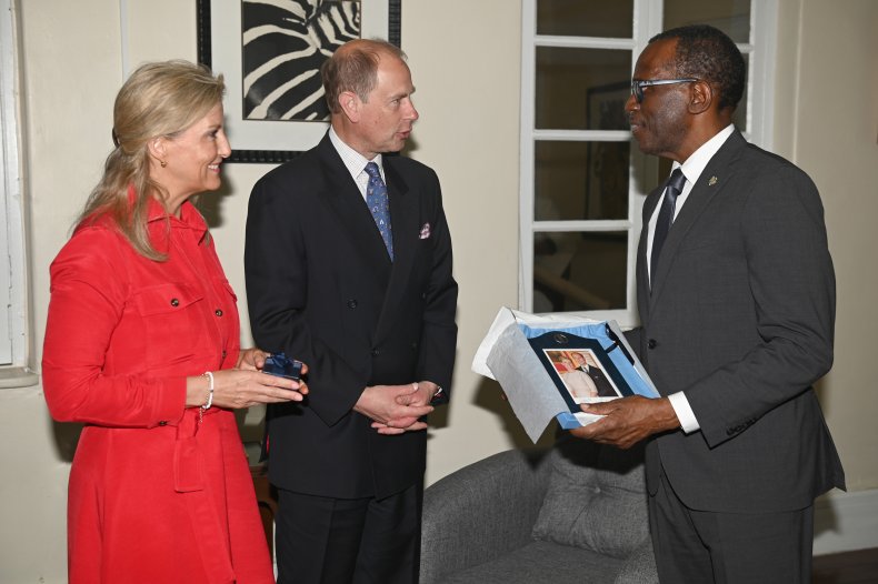 Prince Edward Presents Signed Photo of Himself