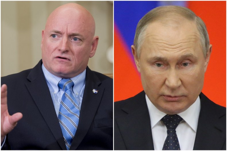 Scott Kelly y Vladímir Putin