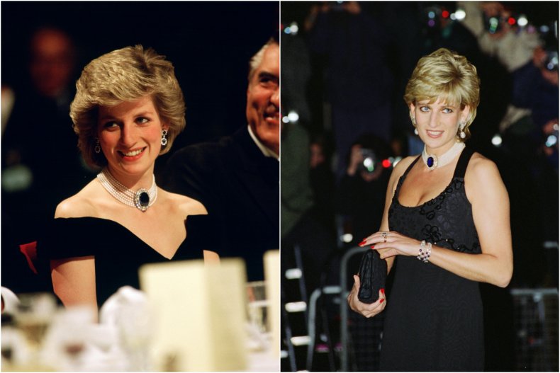 Collar de perlas de zafiro de la princesa Diana