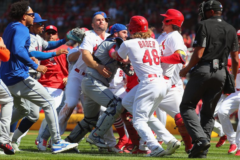 Mets and Cardinals Brawl