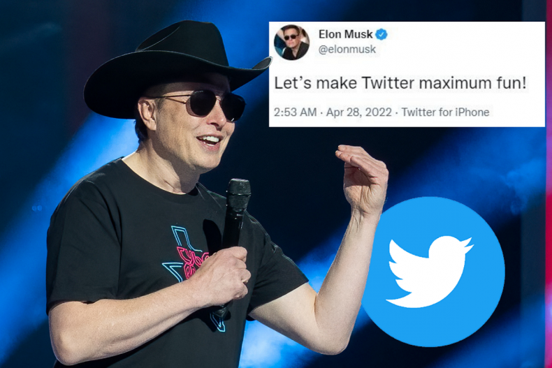 Elon Musk Twitter mock up