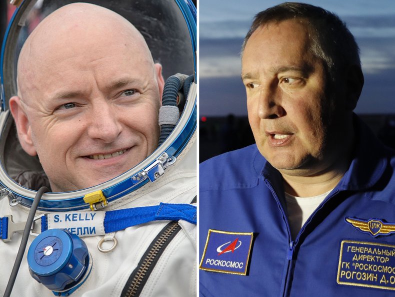 Scott Kelly Ex-NASA Astronaut and Dmitry Rogozin