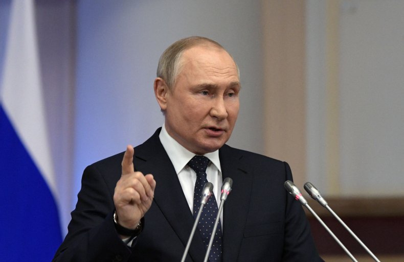 Vladimir Putin speaks in St Petersburg Russia
