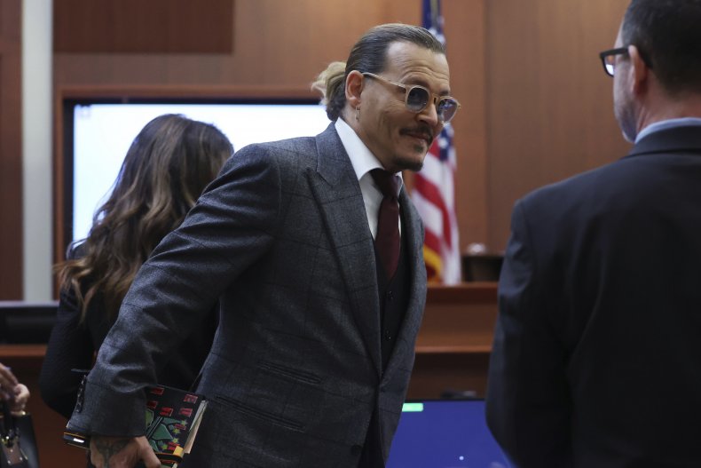 Depp in court