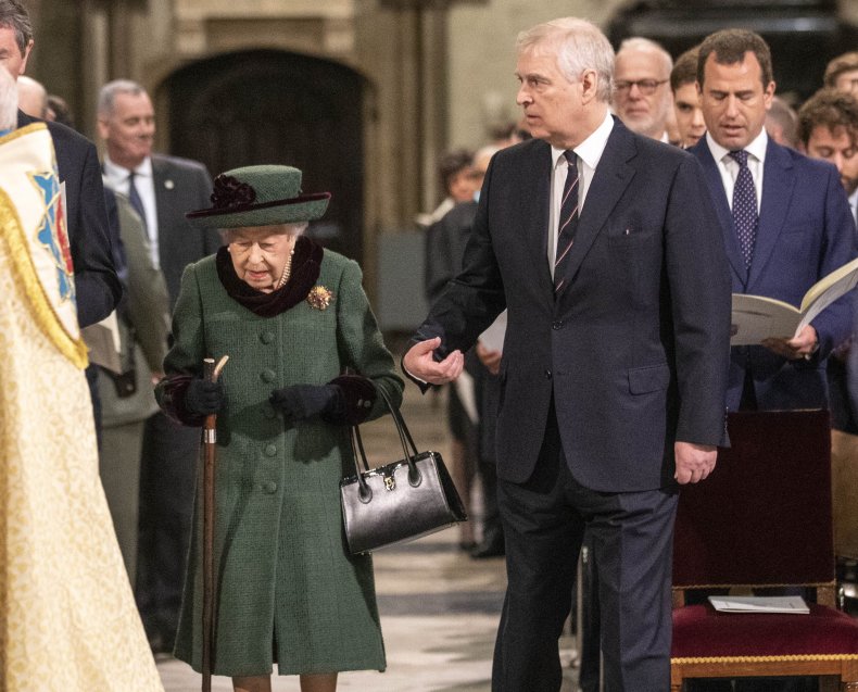 Queen Elizabeth II and Prince Andrew 2022