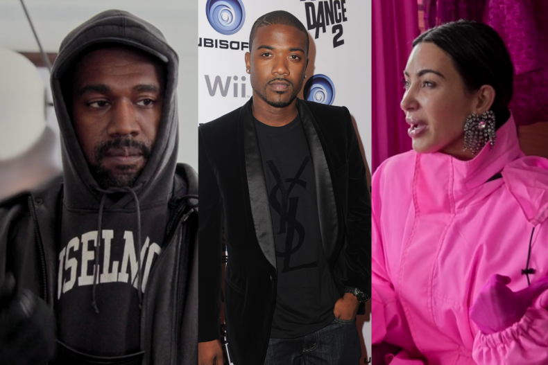 Kanye West, Ray J, Kim Kardashian