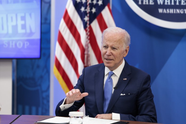 Biden Speaks in the South Court Auditorium