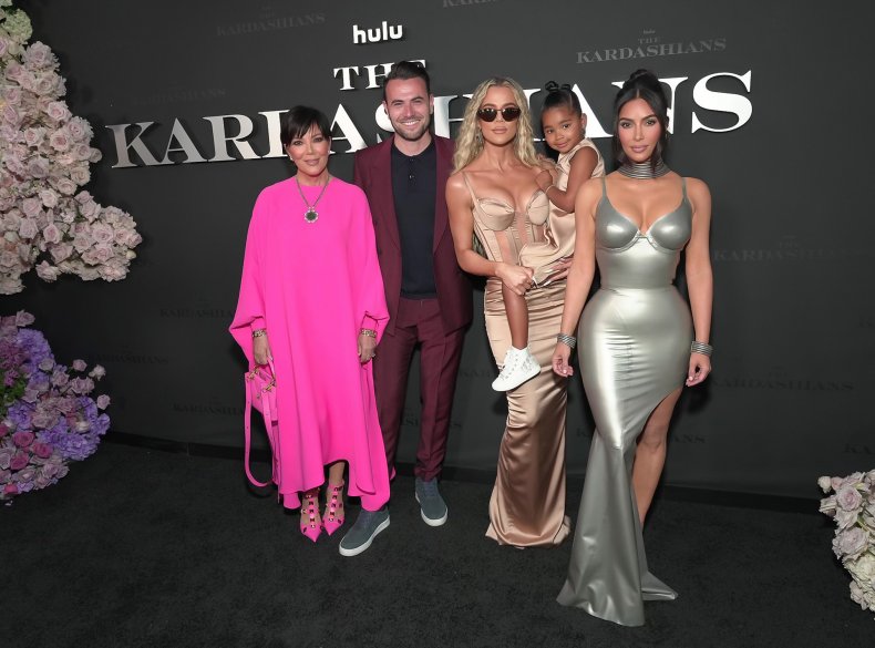 Kardashian family at Hulu premiere