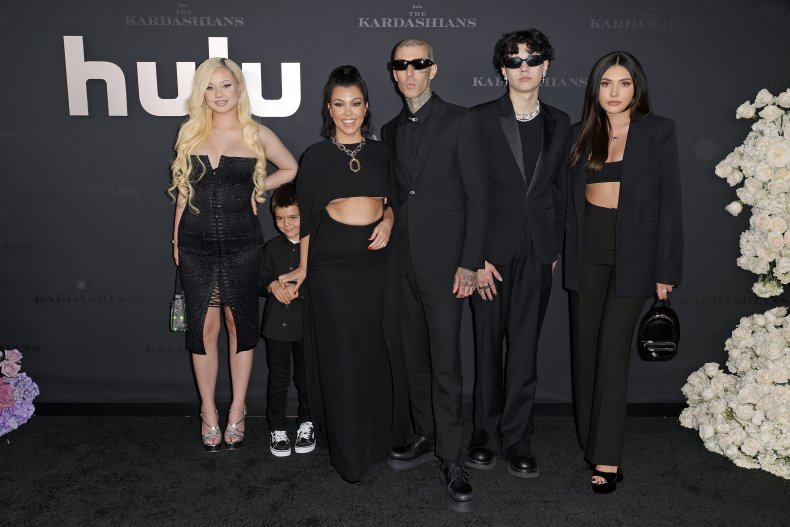 Barker Kardashian family at premiere