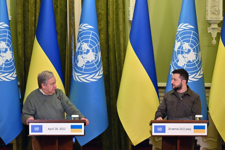 U.N. Chief in Kyiv