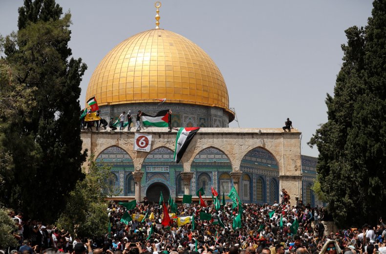 Palestinian, protests, Al-Aqsa, Jerusalem, Quds, Day, Ramadan
