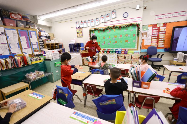 Classroom with students