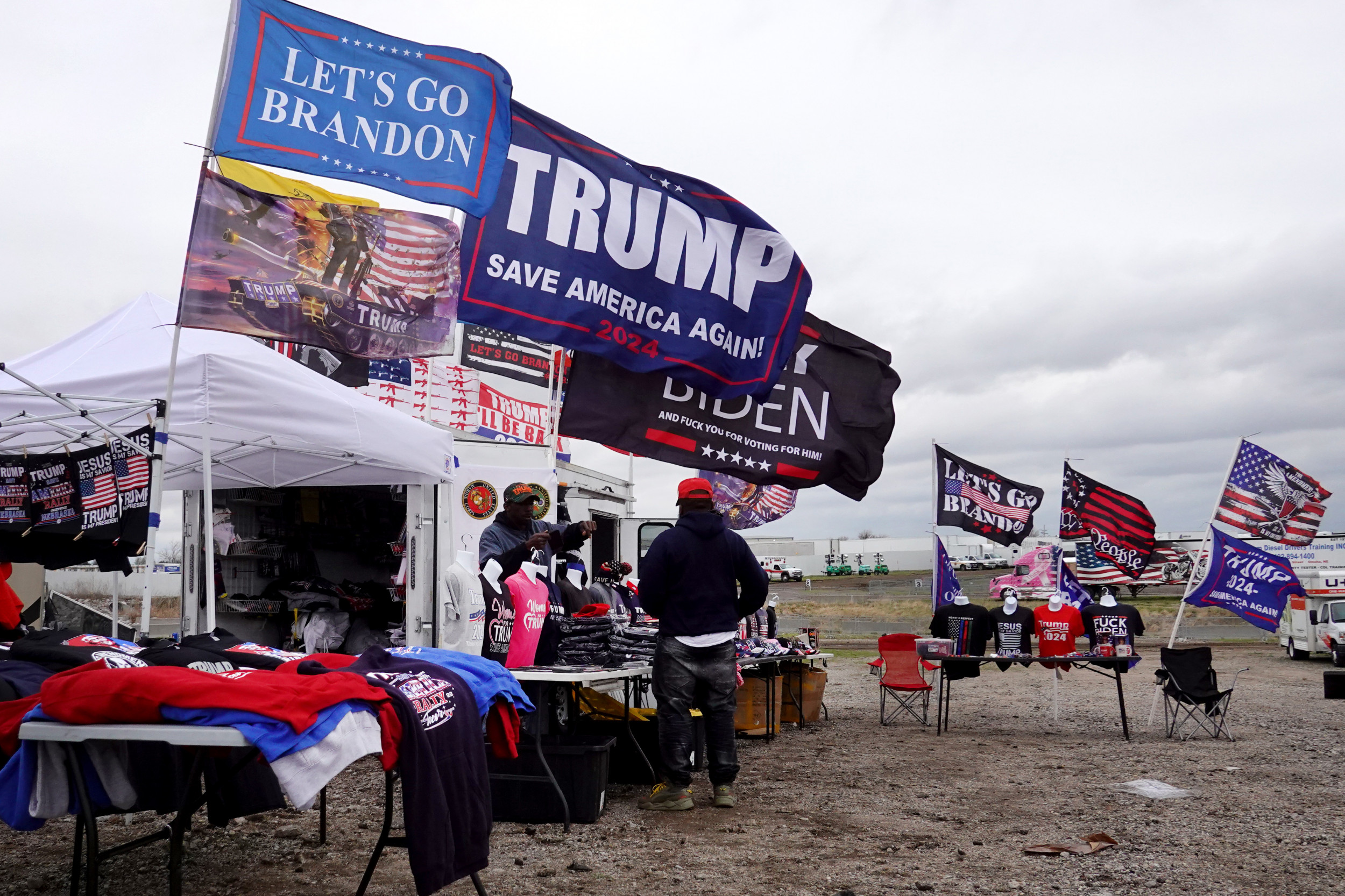 Weather Delays Donald Trump Rally As Thousands Flock to Nebraska