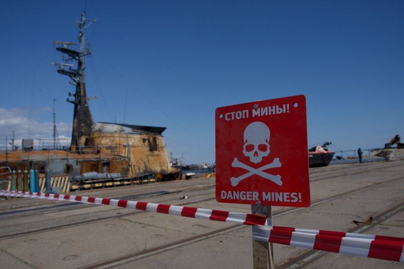 Ukraine port grain blocked 