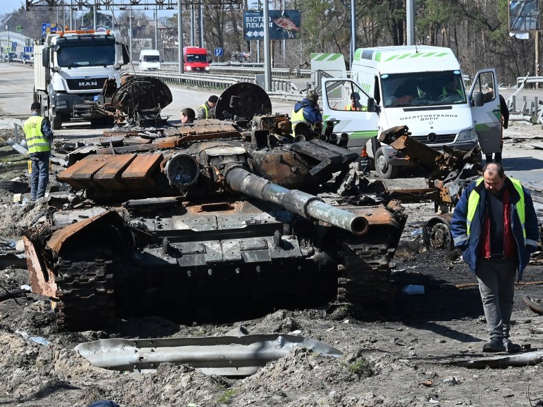 Destroyed Russian Tank,Kyiv