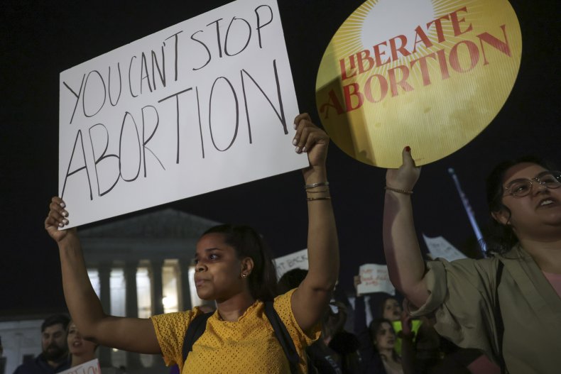 Protesters Outside the Supreme Court
