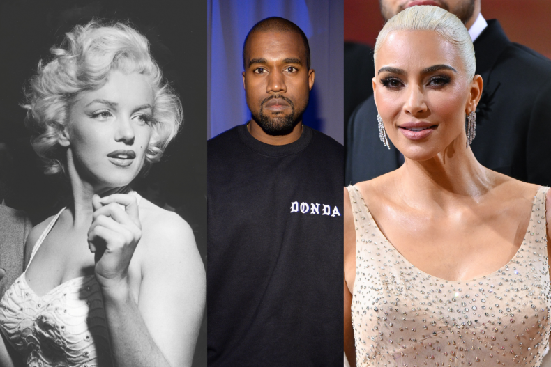 Kanye West, Kim Kardashian, Marilyn Monroe