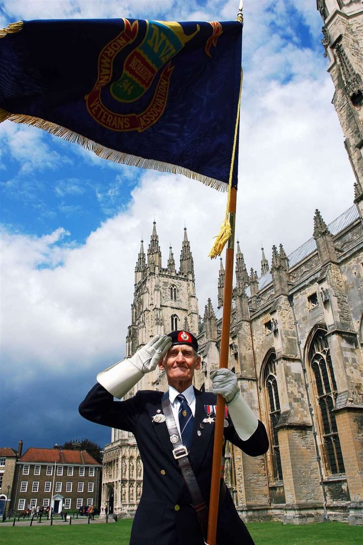 Normandy veteran Frank Gibbins