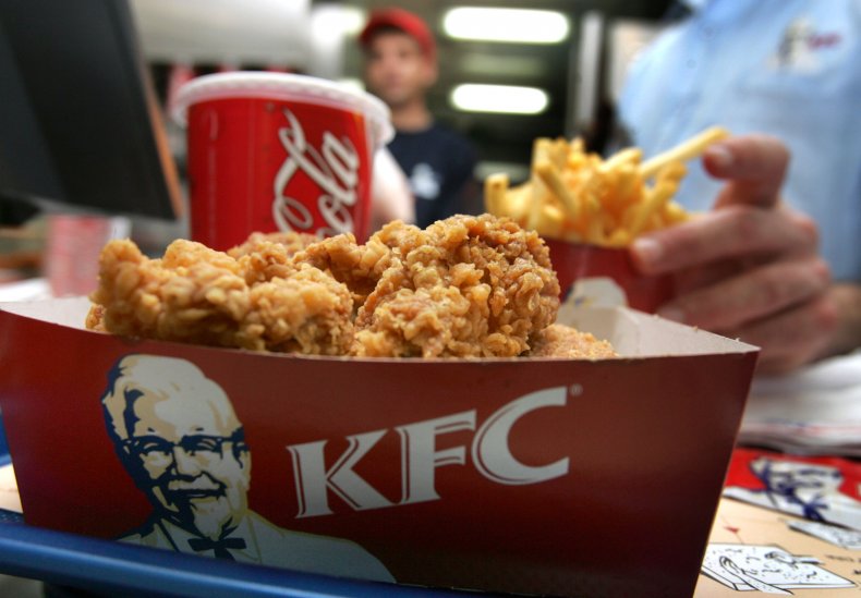 KFC mess at food court