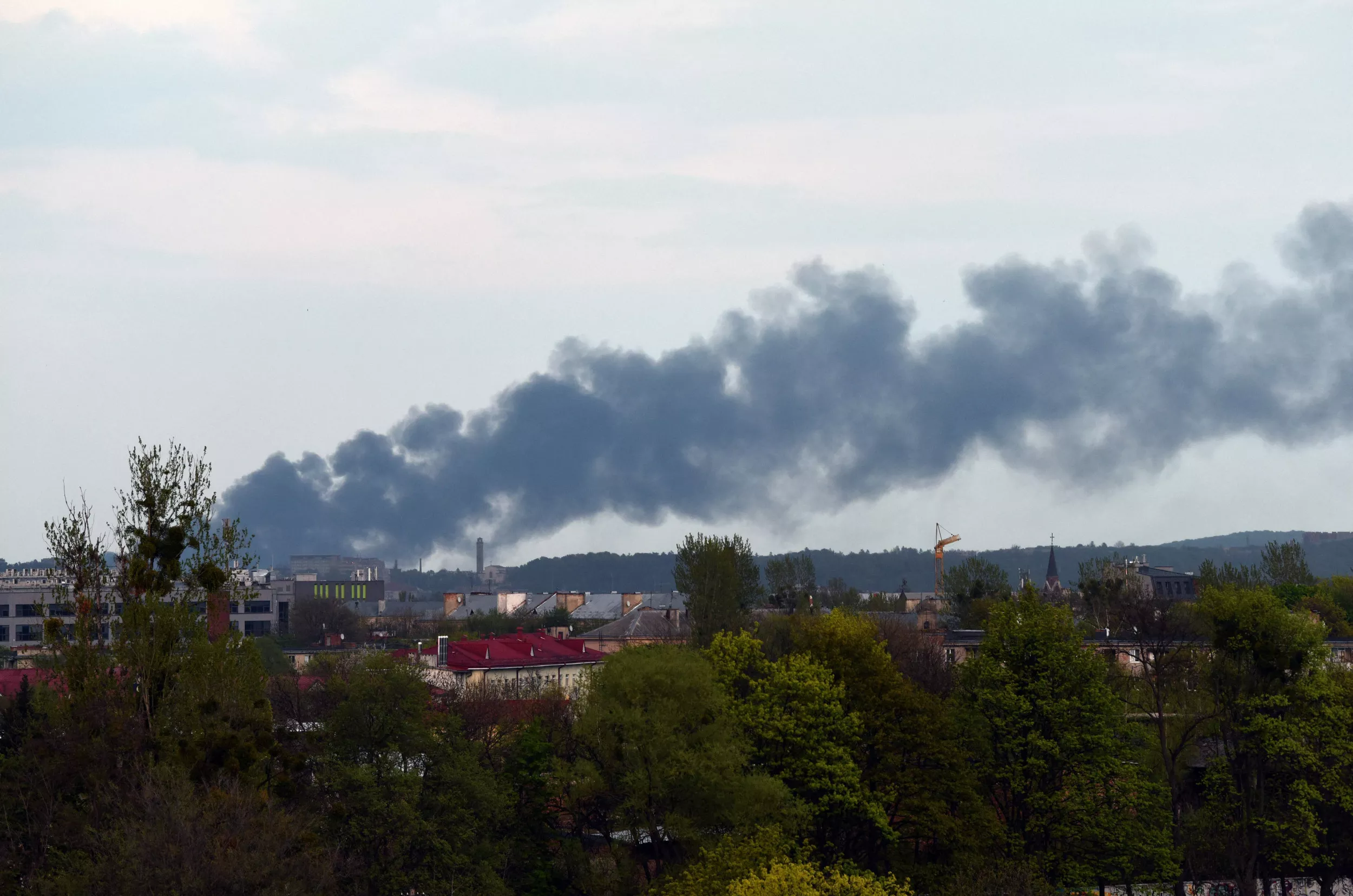 Lviv, Ukrainian Town Near Polish Border, Rocked by Explosions - Vimarsana News